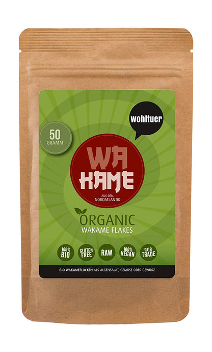 Wohltuer Bio Wakame Flocken Rohkost 50g