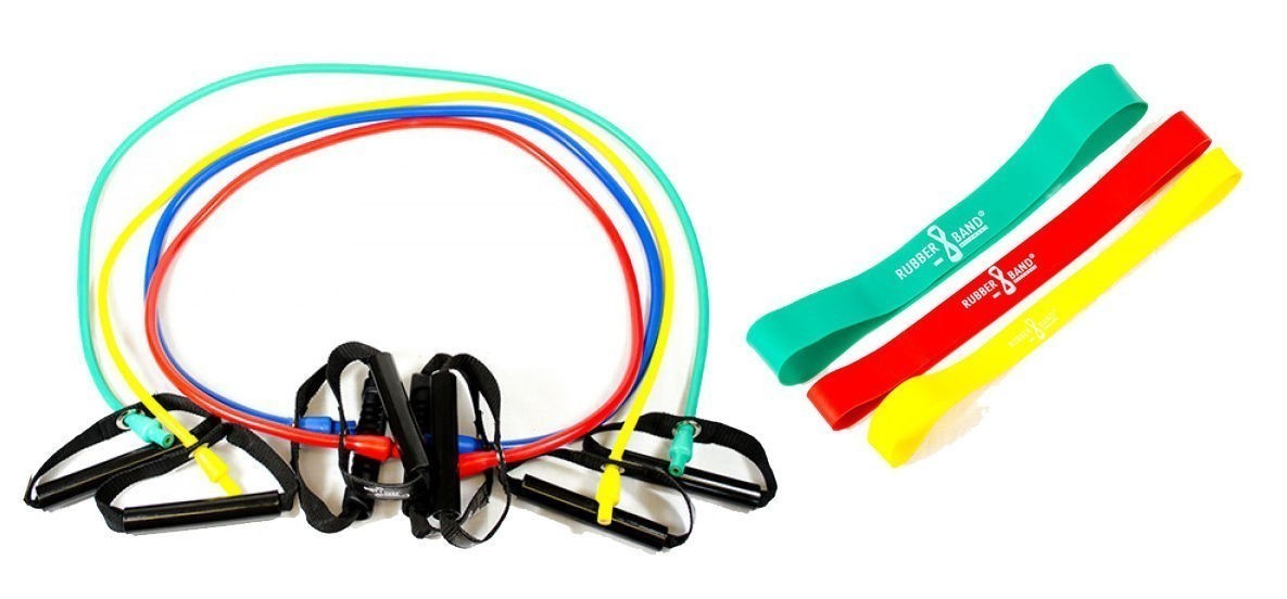 Dittmann BodyTube Gymnastikband mit Plastikgriffen + Bonus Rubberband