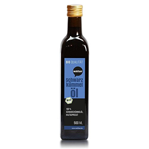 Wohltuer Bio Schwarzkümmel Öl 500 ml - Kaltgepresst