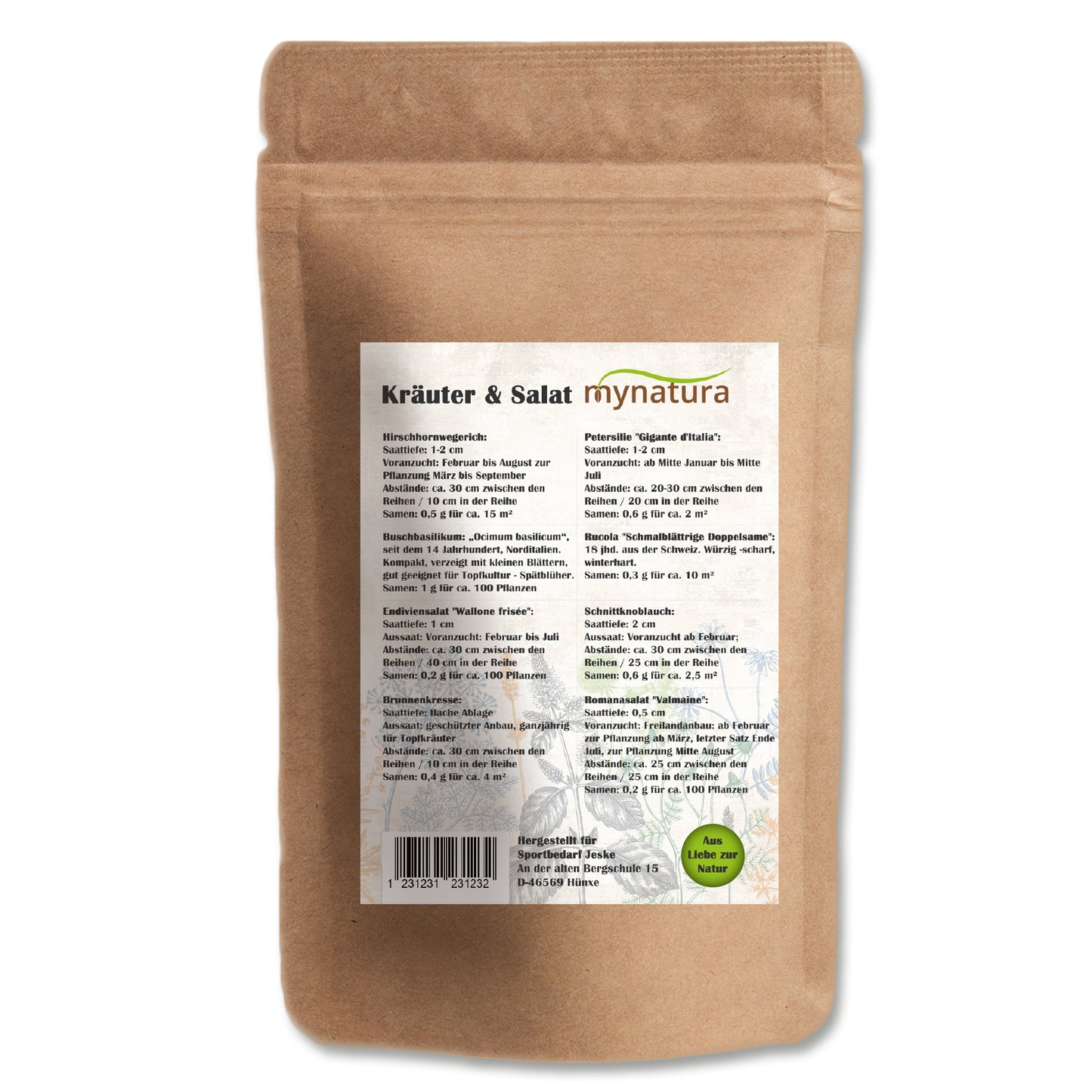 Mynatura 8 historische Saaten – Kräuter & Salat Raritäten (8g) - fit and life shop