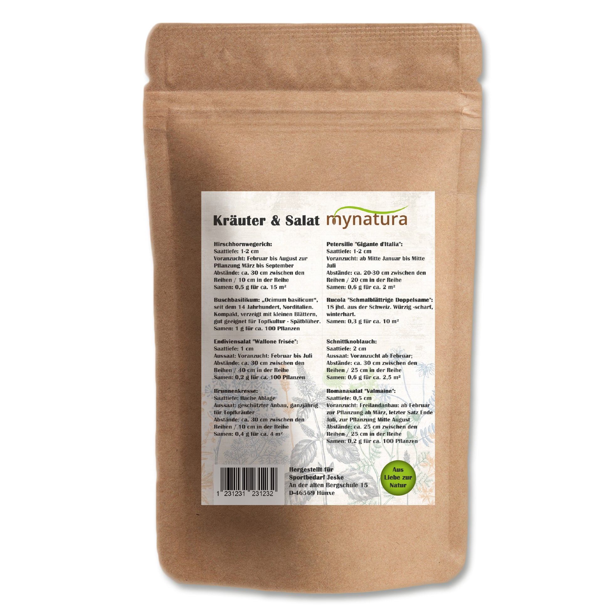 Mynatura 8 historische Saaten – Kräuter & Salat Raritäten (8g) - fit and life shop
