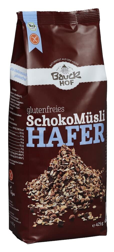 Bauckhof Bio Hafer Schoko Müsli - glutenfrei 425g
