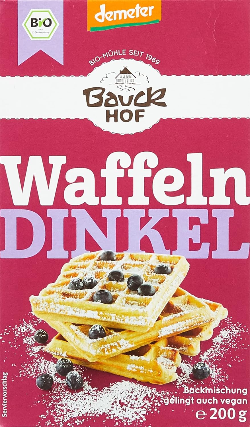 Bauckhof Bio Dinkel-Waffeln Mix - Demeter 200g