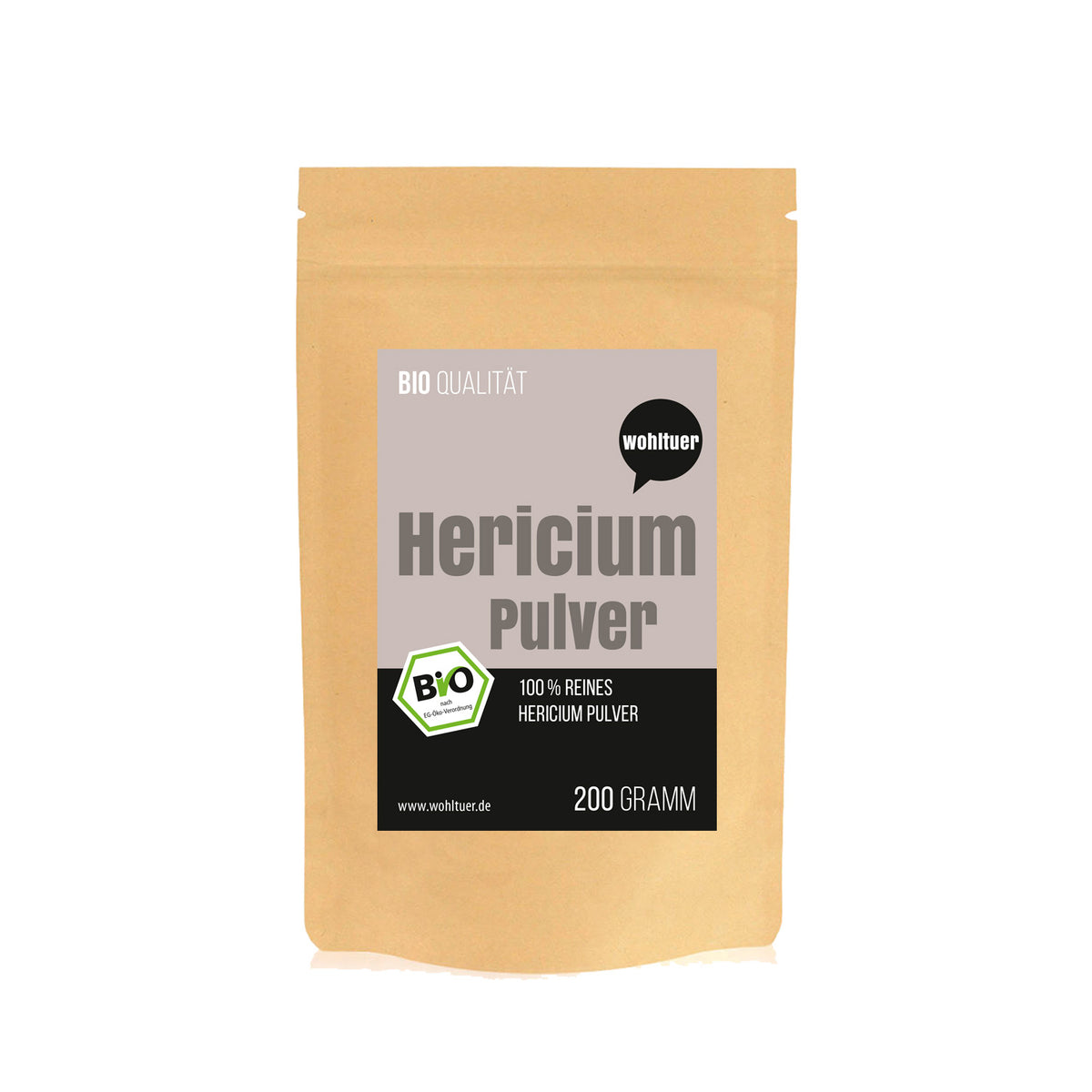 Wohltuer Bio Hericium Pulver Vitalpilz - 200g — Abbildung 5