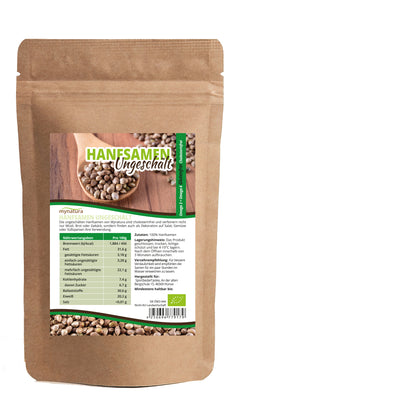 Mynatura Bio Hanfsamen ungeschält – natürliche Eiweißquelle (1kg)