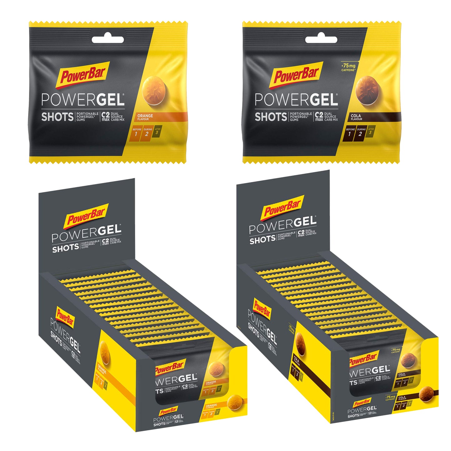 PowerBar Ride Gel Shots, 24 x 60g Beutel BOX