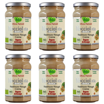 Rigoni di Asiago Nocciolata - weiße Schokolade, Haselnusscreme(6x250g) - fit and life shop