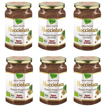 Rigoni di Asiago Nuss Nougat Creme, Haselnusscreme mit Kakao (6x250g) - fit and life shop