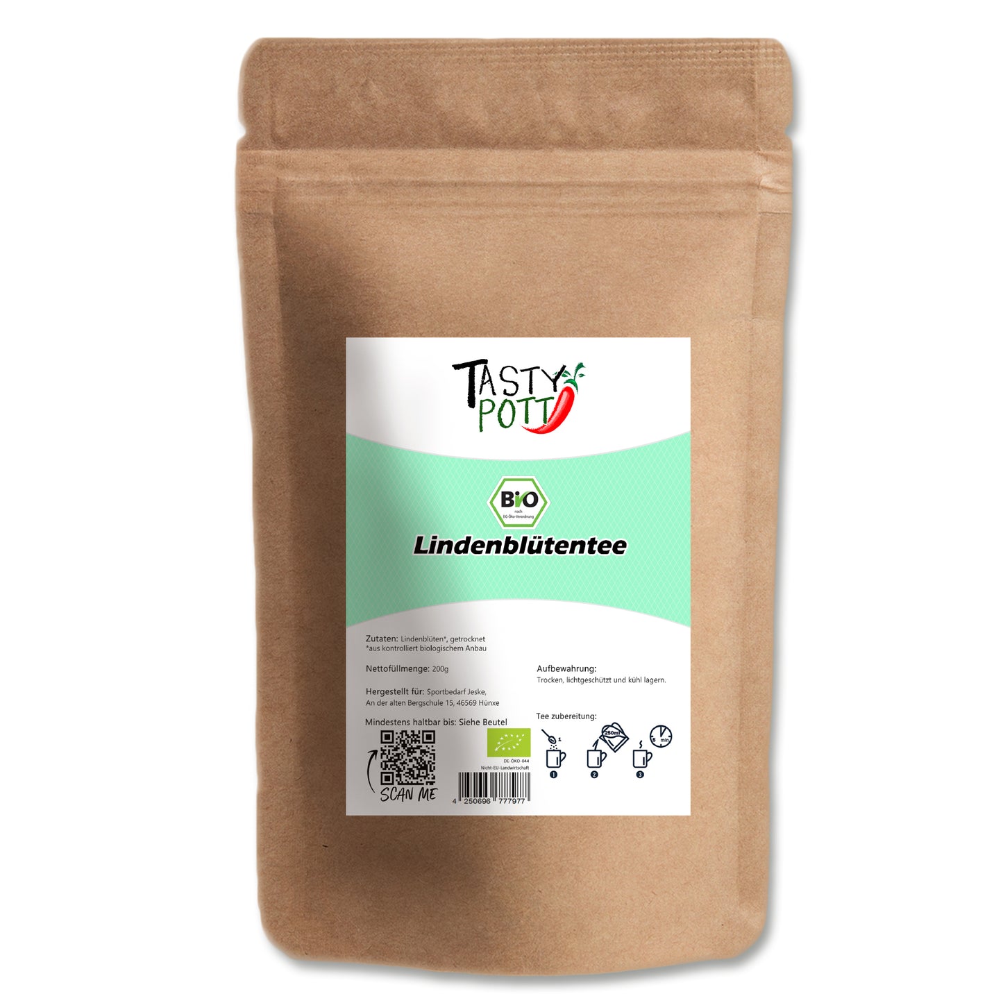 Tasty Pott Bio Lindenblütentee 200g Beutel - fit and life shop
