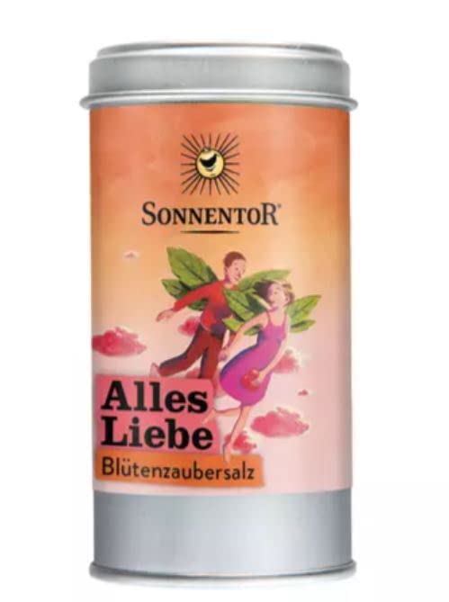 Sonnentor Alles Liebe Blüten-Zaubersalz, 90g, für das Kochen, mit bunten Blüten und Gewürzen, naturbelassenes Salz.