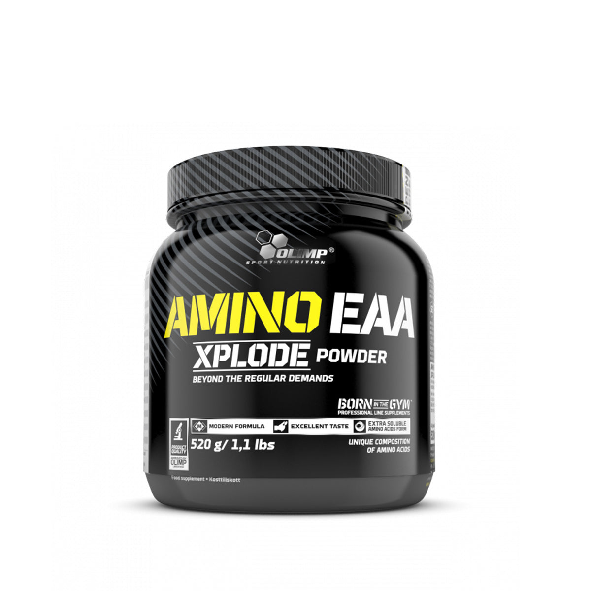 Olimp Amino EAA Xplode Pulver, 520 g, natürliche EAAs für Muskelaufbau und Regeneration, in einer Dose.
