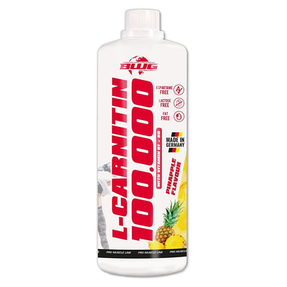 L-Carnitin Liquid Ananas von BodyworldGroup, 1000 ml Flasche für Fettverbrennung und Energie, erfrischender Geschmack