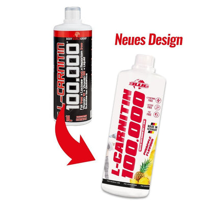 L-Carnitin BodyworldGroup Liquid Ananas, 1000 ml Flasche, energiereiches Nahrungsergänzungsmittel mit L-Carnitin-Geschmack