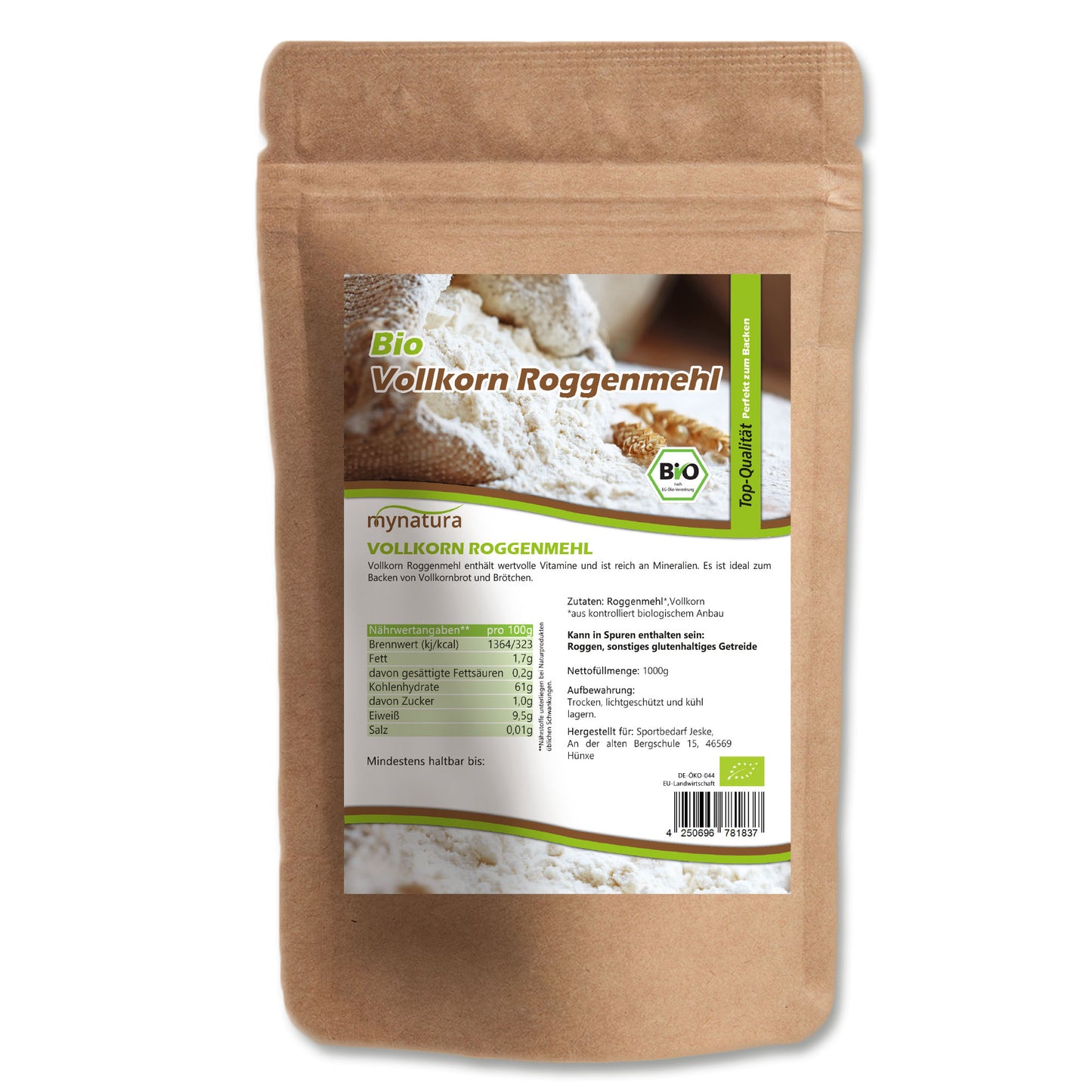 Mynatura Bio Roggenmehl - (1000g)