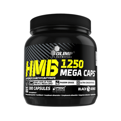 Olimp HMB Mega Caps Mineralien in einer Dose mit 300 Kapseln, nährstoffreiche Nahrungsergänzung für Muskelaufbau und Regeneration