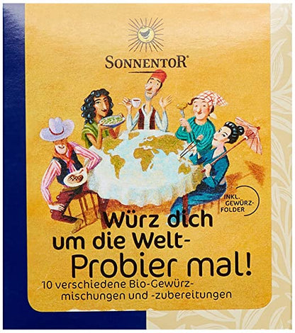 Sonnentor Probier mal! Würz dich um die Welt 10 Einzelgewürze á 5g, 1er Pack (1 x 50 g) - Bio - fit and life shop