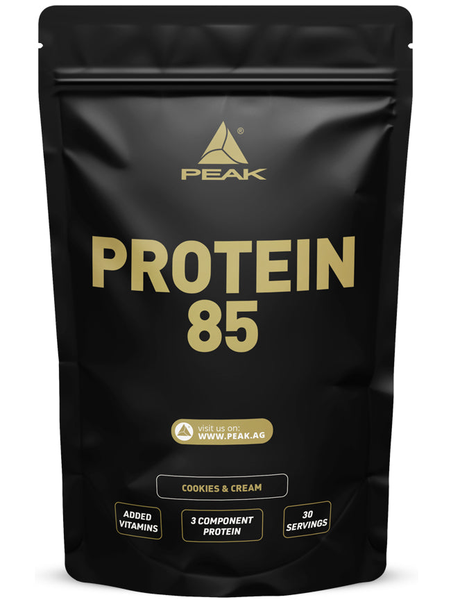 Peak Protein 85 Plus Muskelaufbau Pulver, 900g, verschiedene Geschmacksrichtungen, in Dose, mit Whey-Protein für Muskelaufbau