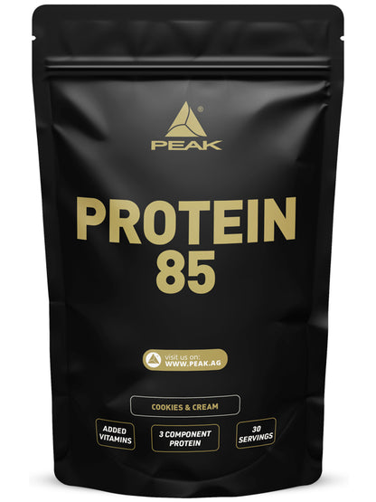 Peak Protein 85 Plus Muskelaufbau Pulver, 900g, verschiedene Geschmacksrichtungen, in Dose, mit Whey-Protein für Muskelaufbau