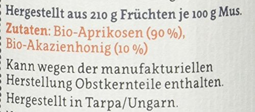 Tarpa Bio Aprikosenmus mit Akazienhonig - fit and life shop