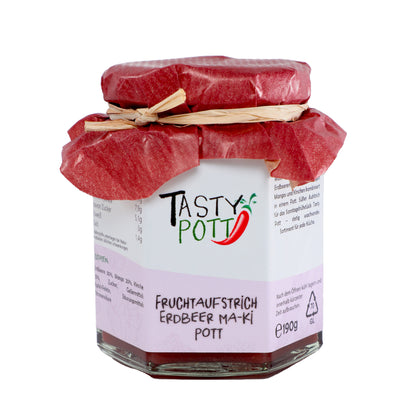 Fruchtaufstrich Auswahl - Aufstrich Marmelade - Im Glas von Tasty Pott - fit and life shop
