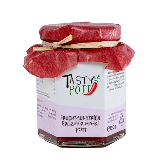 Fruchtaufstrich Auswahl - Aufstrich Marmelade - Im Glas von Tasty Pott - fit and life shop
