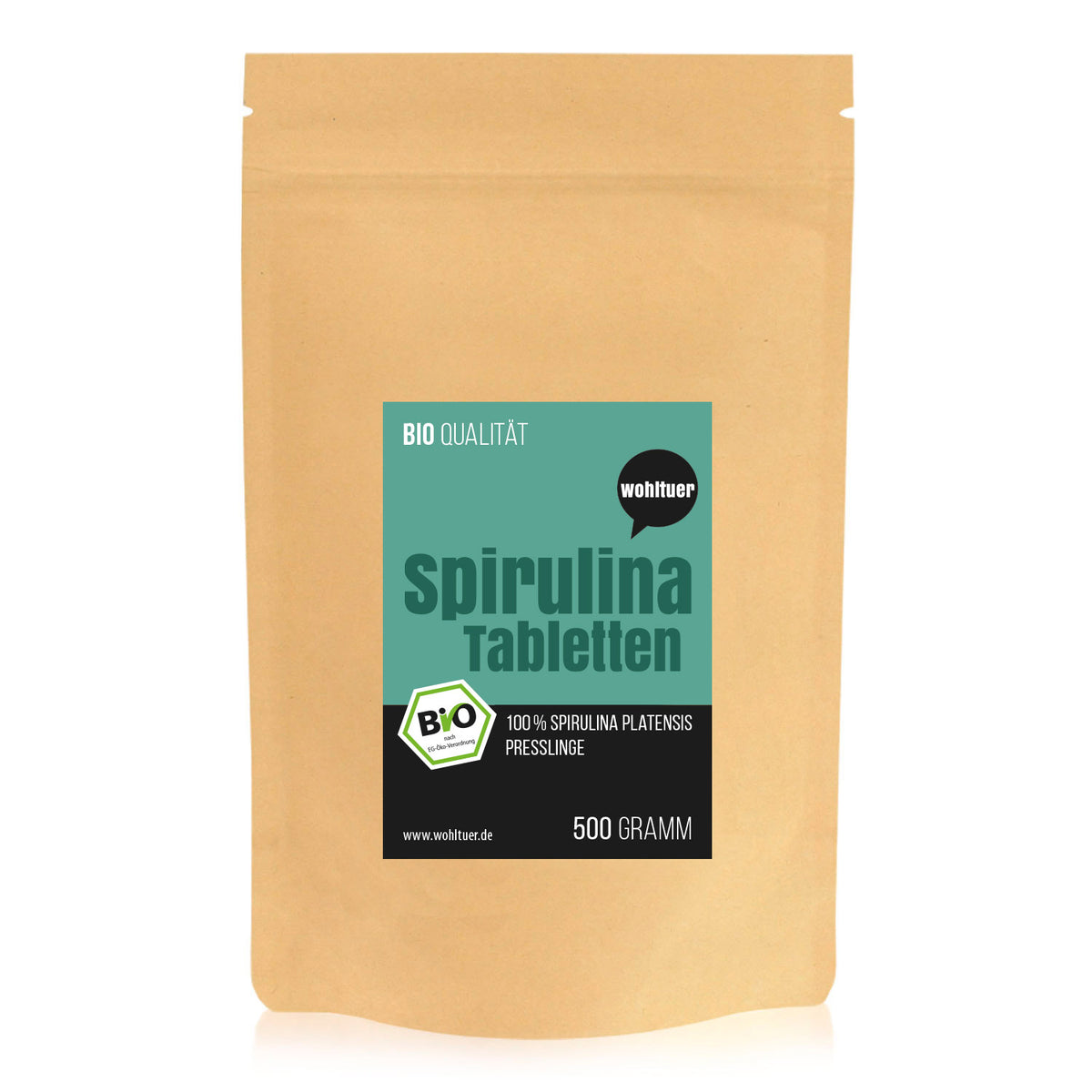 Wohltuer Bio Spirulina Tabletten 500g - fit and life shop