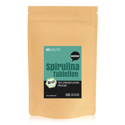 Wohltuer Bio Spirulina Tabletten 500g - fit and life shop
