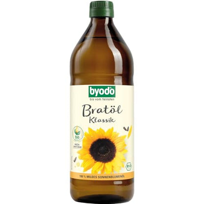 Byodo Bio-Frittieröl aus High-Oleic Sonnenblumenkernen, 0,75 l