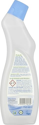 Klar eco Sensitive WC Reiniger 750ml, ohne Duft, für Toiletten & Urinale