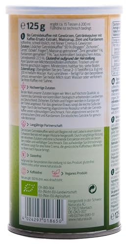 Naturata Bio Getreidekaffee Zimt & Kardamom instant Dose 125 g