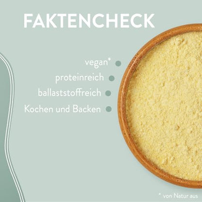 borchers Bio Kichererbsen Mehl | 300g | Reich an Ballaststoffen | Proteinquelle | Ideal für orientalische Gerichte | Von Natur aus vegan