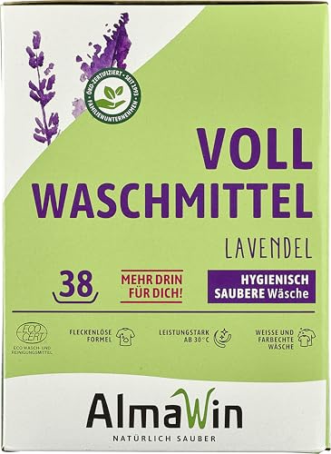 AlmaWin Vollwaschmittel Pulver Lavendel