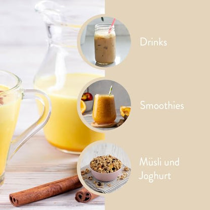 BORCHERS Bio Ashwagandha Pulver 150g, Ballaststoffreich, vielseitig einsetzbar, ideal für Mondmilch, Superfood für Drinks, Smoothies, Müsli & Joghurt