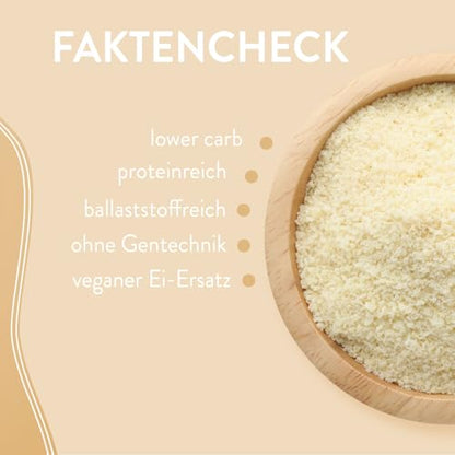BORCHERS Bio Sojamehl, 350g, aus gerösteten Sojabohnen, veganer Ei-Ersatz, Premium Mehl, zum Backen & Kochen