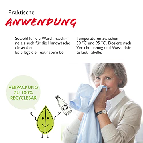 Klar eco Sensitive Vollwaschmittel 2,475kg, ohne Duft, 45 Waschladungen, für Allergiker