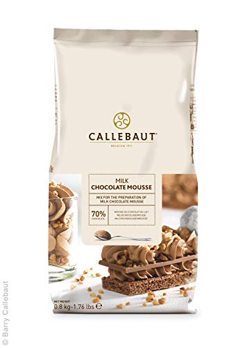 Callebaut Chocolate Mousse, Schokoladen-Mousse-Pulver, Milchschokoladenmousse, Milchschokolade, 70% Kakako, 800G