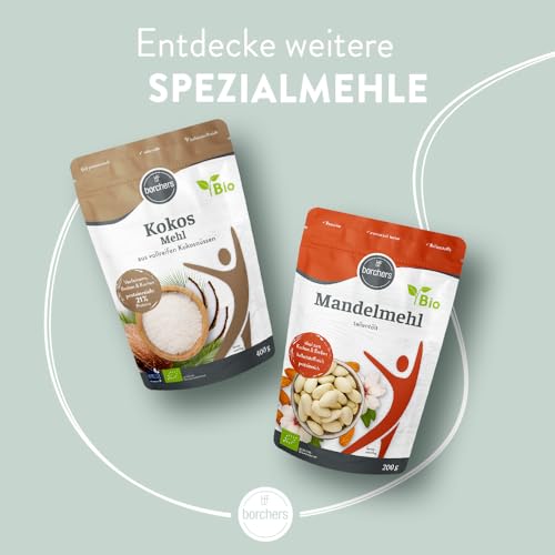 borchers Bio Kichererbsen Mehl | 300g | Reich an Ballaststoffen | Proteinquelle | Ideal für orientalische Gerichte | Von Natur aus vegan