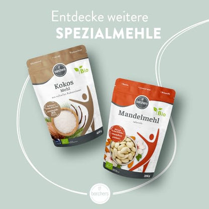 borchers Bio Kichererbsen Mehl | 300g | Reich an Ballaststoffen | Proteinquelle | Ideal für orientalische Gerichte | Von Natur aus vegan