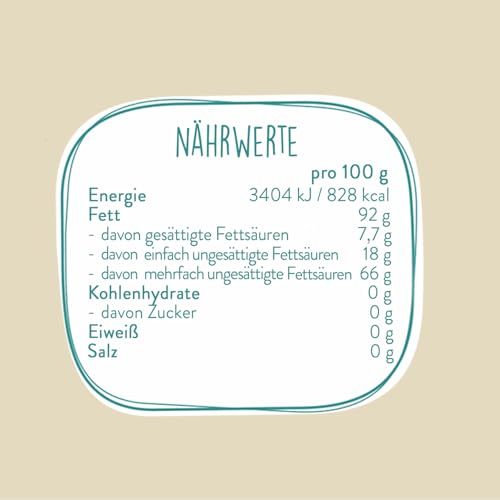 borchers Bio Walnussöl 250ml | kaltgepresst | Bioqualität | aus ungerösteten Bio Walnüssen | aus EU-Landwirtschaft | reich an ungesättigten Fettsäuren | DE-ÖKO-006
