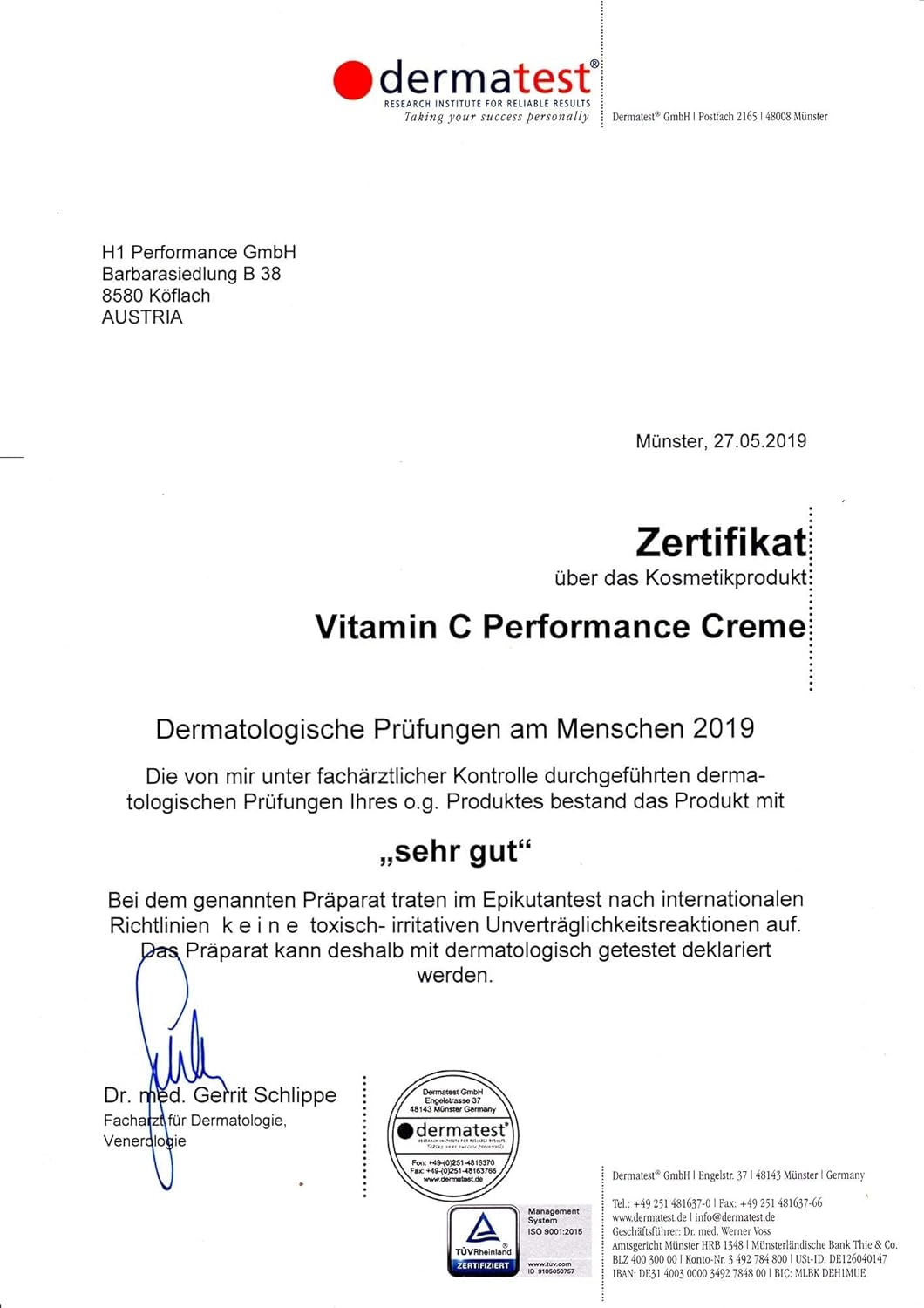 Cosphera Vitamin C Performance Creme - 50ml