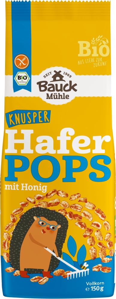 Bauckhof Bio Haferpops mit Honig - glutenfrei 150g