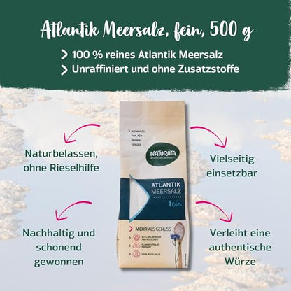 Naturata Atlantik-Meersalz - Fein 500g