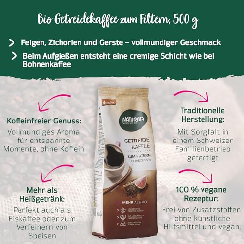 Naturata Bio Getreidekaffee zum Filtern 500g
