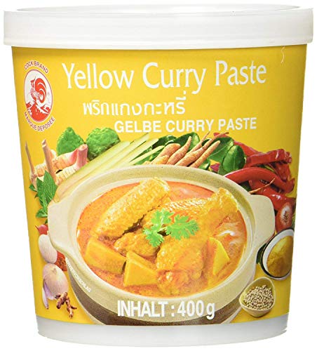 Cock Brand - Probierset Currypasten - 5er Pack (5 x 400g) - 5 Sorten, je 1 Dose