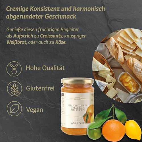 Agrisicilia Marmelade Brotaufstrich aus Sizilie 360g