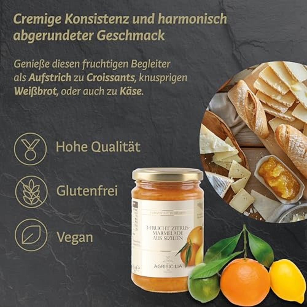 Agrisicilia Marmelade Brotaufstrich aus Sizilie 360g