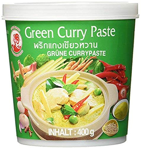 Cock Brand - Probierset Currypasten - 5er Pack (5 x 400g) - 5 Sorten, je 1 Dose