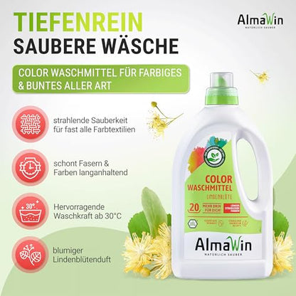 AlmaWin Color Waschmittel Flüssig - mit Lindenblüten