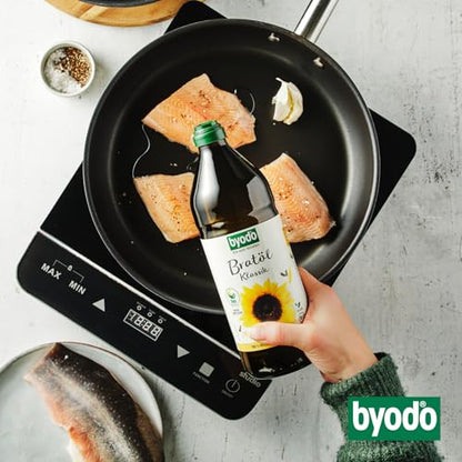 Byodo Bio-Frittieröl aus High-Oleic Sonnenblumenkernen, 0,75 l