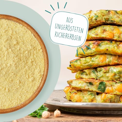 borchers Bio Kichererbsen Mehl | 300g | Reich an Ballaststoffen | Proteinquelle | Ideal für orientalische Gerichte | Von Natur aus vegan